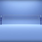 Volleyball net low poly