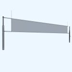 Volleyball net low poly