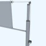Volleyball net low poly