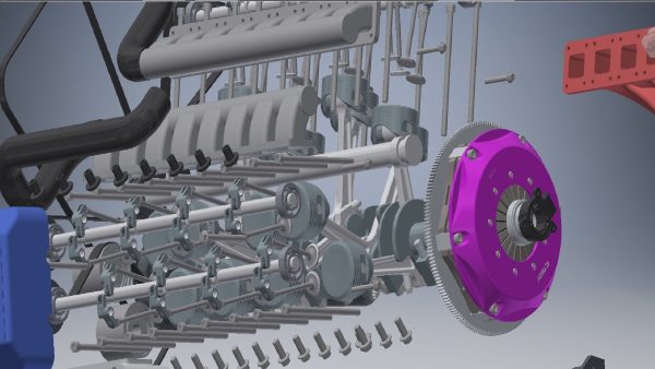 W16 Engine with Supercharger