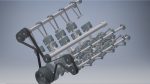 W16 Engine with Supercharger