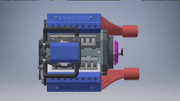 W16 Engine with Supercharger