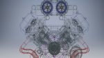W16 Engine with Supercharger