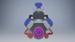 W16 Engine with Supercharger