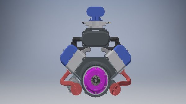 W16 Engine with Supercharger