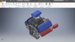 W16 Engine with Supercharger