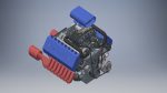 W16 Engine with Supercharger