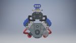 W16 Engine with Supercharger