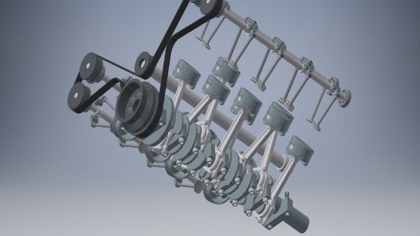 W16 Engine with Supercharger