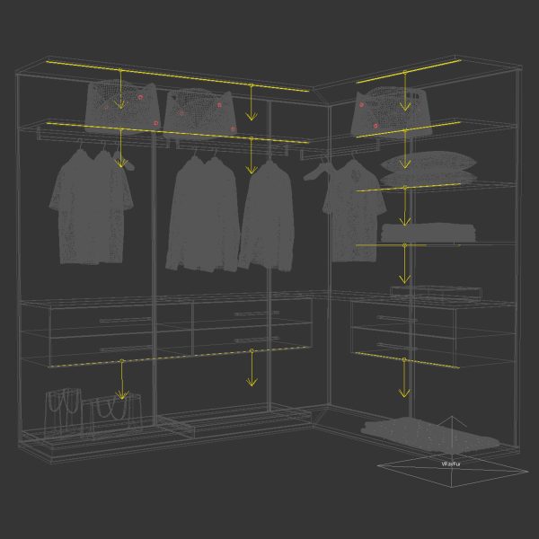 Walk-in Wardrobe beige