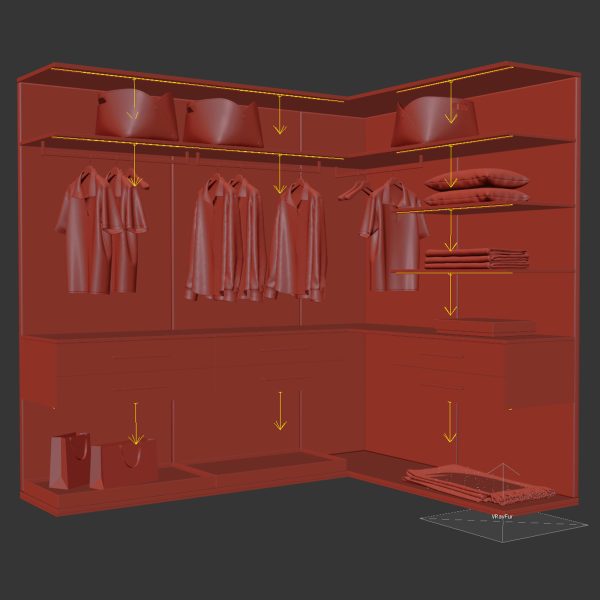 Walk-in Wardrobe beige
