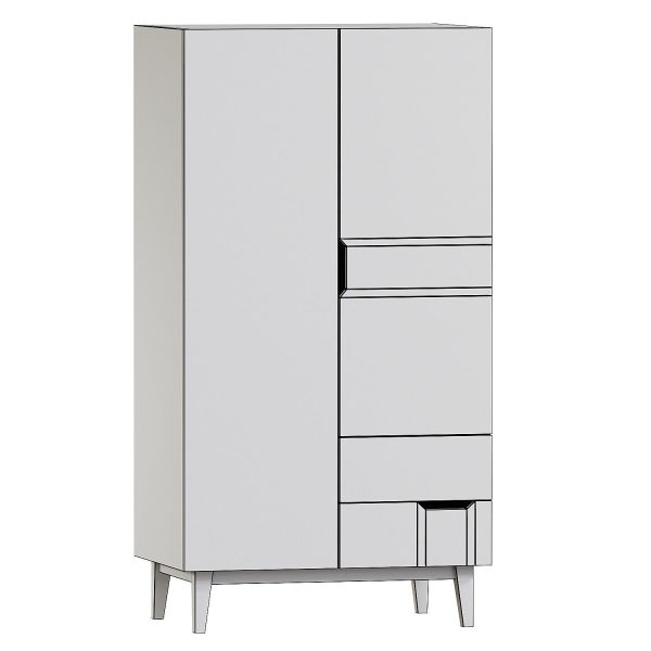 Wardrobe HUH with 2 doors and 2 drawers