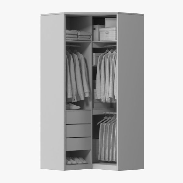 Wardrobe with Clothes 10