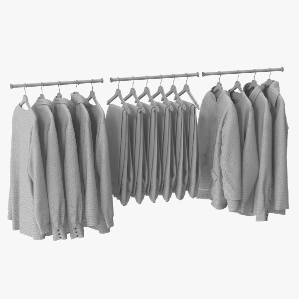 Wardrobe with Clothes 10