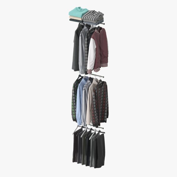 Wardrobe with Clothes 10