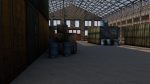 Warehouse orange car in