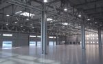 Warehouse empty with windows
