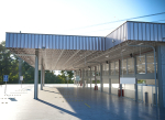 Warehouse industrial with metal roof