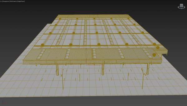Warehouse industrial with metal roof