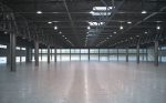 Warehouse empty with windows