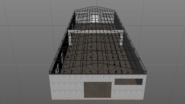 Warehouse empty space