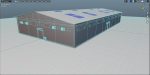 Warehouse with stripes