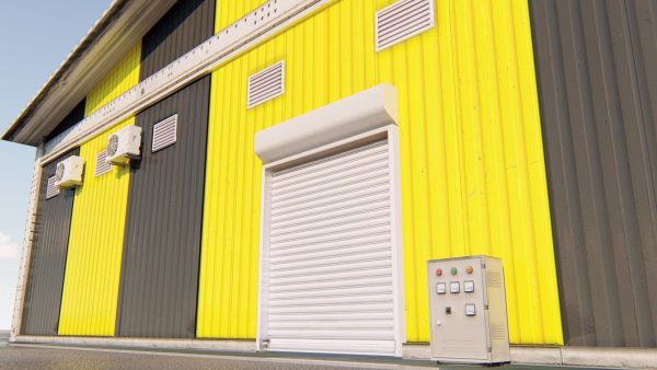 Warehouse with stripes