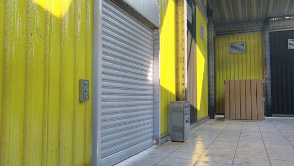 Warehouse with stripes