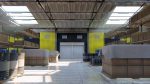 Warehouse with stripes