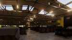 Warehouse with stripes