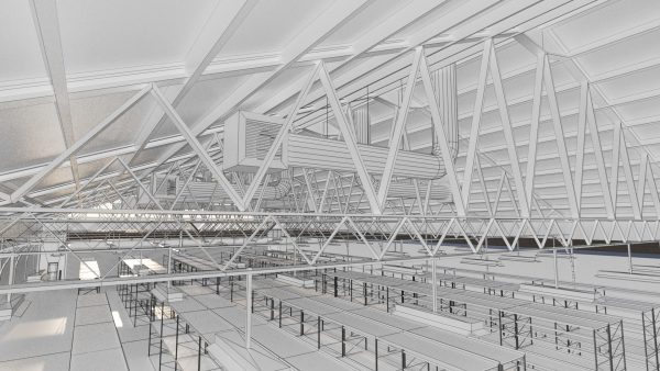 Warehouse Industrial Interior and Exterior