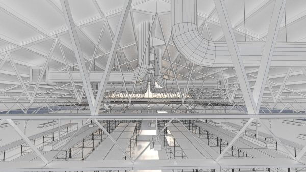 Warehouse Industrial Interior and Exterior
