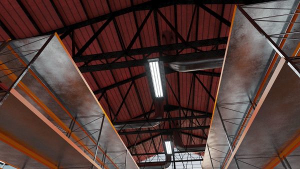 Warehouse Industrial Interior and Exterior