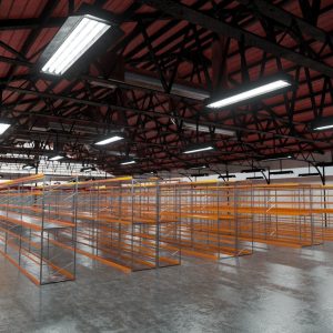 Warehouse Industrial Interior and Exterior