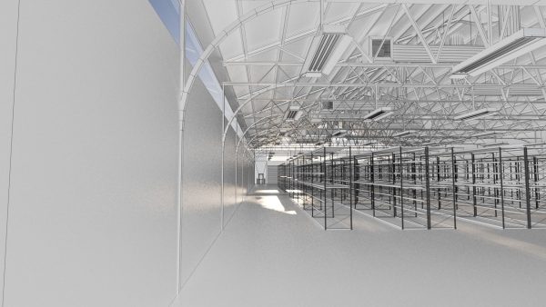 Warehouse Industrial Interior and Exterior