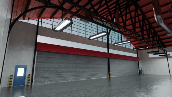 Warehouse Industrial Interior and Exterior