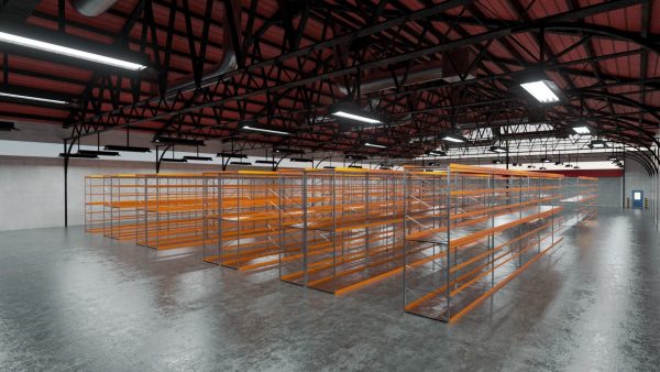 Warehouse Industrial Interior and Exterior