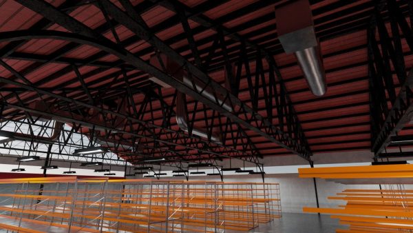 Warehouse Industrial Interior and Exterior