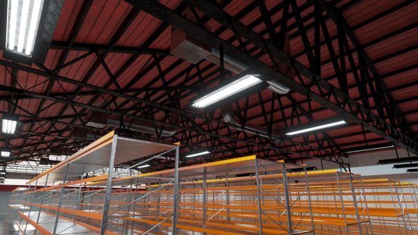 Warehouse Industrial Interior and Exterior