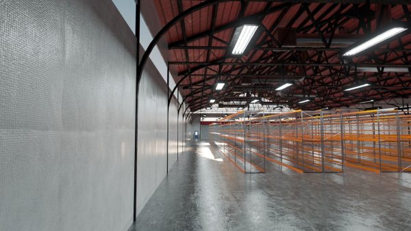 Warehouse Industrial Interior and Exterior