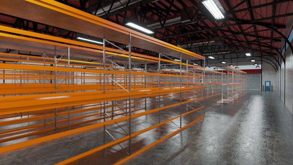 Warehouse Industrial Interior and Exterior