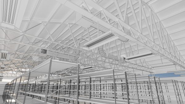 Warehouse Industrial Interior and Exterior