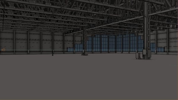 Warehouse Interior 4 - Textured