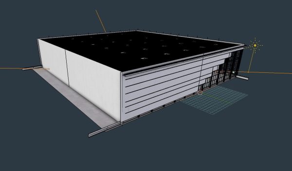Warehouse Interior 4 - Textured