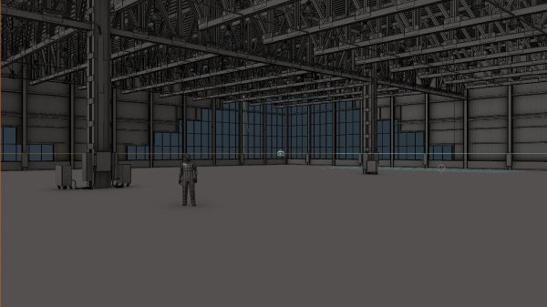 Warehouse Interior 4 - Textured