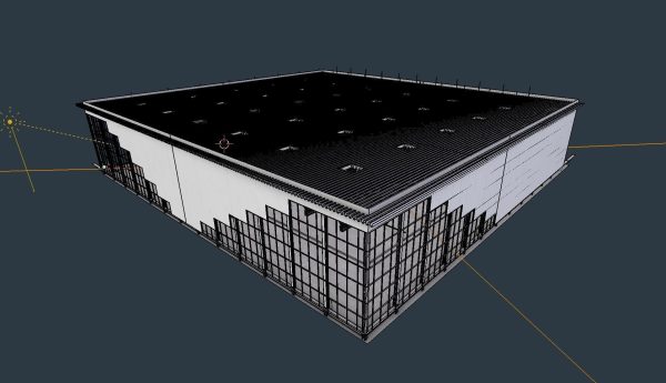 Warehouse Interior 4 - Textured