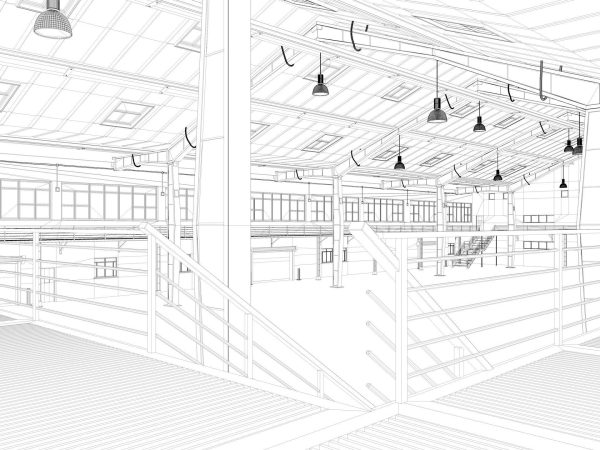 Warehouse interior and exterior 2