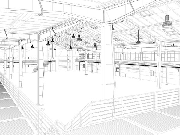 Warehouse interior and exterior 2