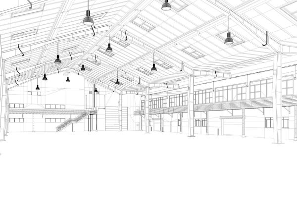 Warehouse interior and exterior 2