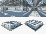 Warehouse interior and exterior